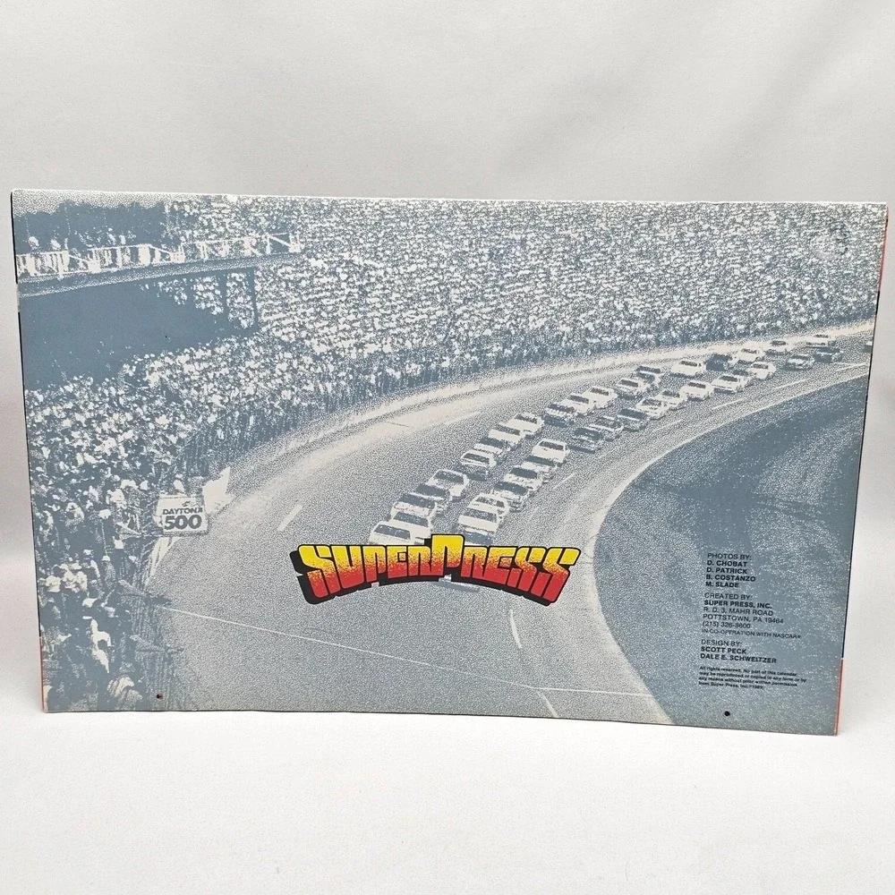 1989 NASCAR Winston Cup Driver Calendar Racing Motorsports Stock Cars Vintage